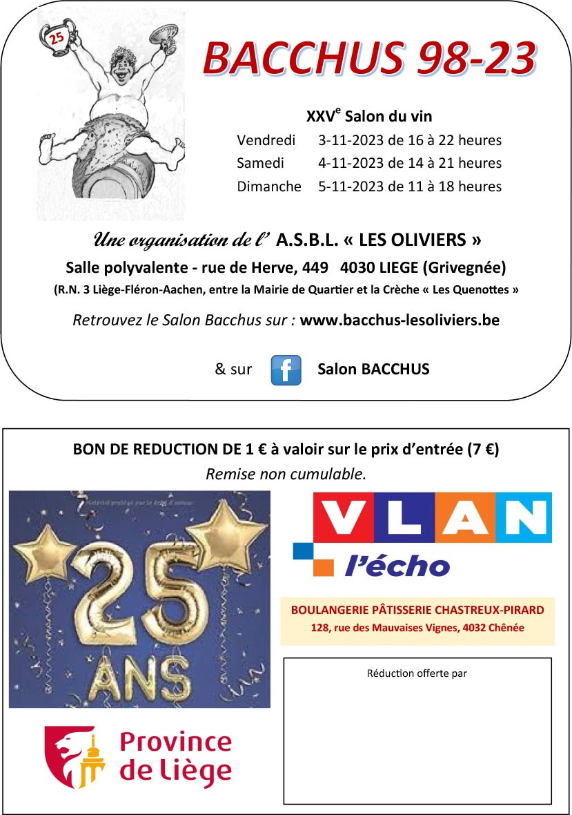 Bon de réduction Bacchus